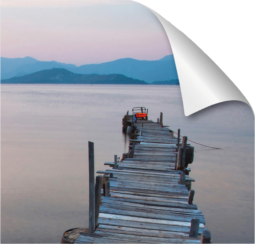 mySpotti Fresh Duschrückwandfolie 90 x 210 cm Motiv Irgendwo - Campingduschen & Zubehör