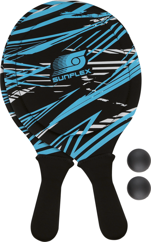 sunflex sport Beachball Set Action Pro mit 2 Schlägern und 2 Bällen - Spielsachen
