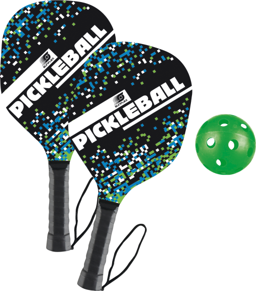 sunflex sport Pickle Ball Schlägerset 2 teilig inklusive Ball und Aufbewahrungstasche - Spielsachen