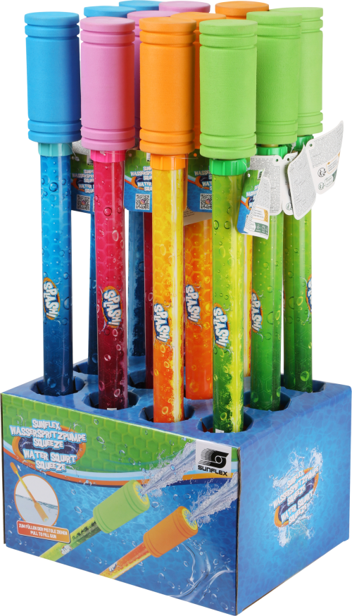 sunflex sport Squeeze Wasserspritzpumpe farblich sortiert - Badespaß