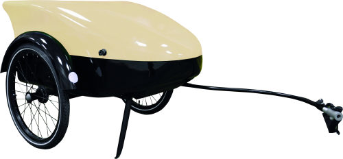 trailmova T1 Fahrradanhänger RAL 1015 hellelfenbein - Outdoor Mobilität