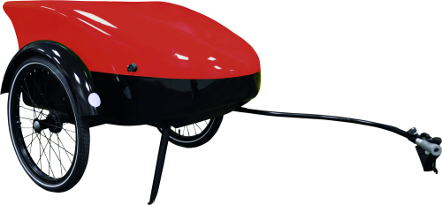 trailmova TF1 Fahrradanhänger RAL 2002 Blutorange - Outdoor Mobilität