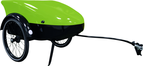 trailmova TF1 Fahrradanhänger RAL 6039 fasergrün - Outdoor Mobilität