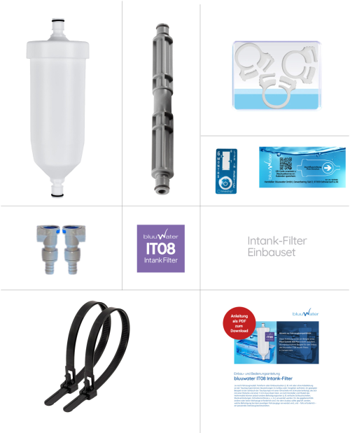 Bluuwater IT08 Einbauset Intank Filter 6.000 Liter - Trinkwasseraufbereitung