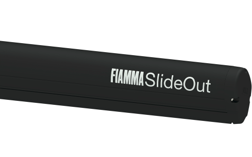 Fiamma Slide Out 280 cm Wandmarkise für mobile Fahrzeugwände (Deep Black / Royal Grey) - Kassettenmarkisen