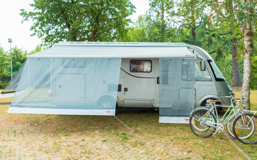 Fiamma Sun View XL 100 Markisenaufsatz Vorderwand Mindestmarkisenlänge 100 cm, Sonnenschutz Markise Vorderwand - Markisenvorzelte & Wände