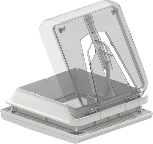 Fiamma Vent 28F Dachhaube 28 x 28 cm ohne Ventilator Crystal - Dachhauben