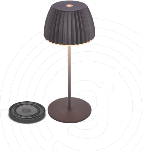 Gelmags Akku-Tischleuchte mit MagUp-Pad S, dimmbar und magnetisch anthrazit - Tischleuchten