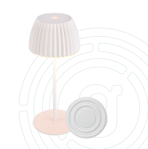 Gelmags Akku-Tischleuchte mit MagUp-Pad S, dimmbar und magnetisch weiß - Tischleuchten