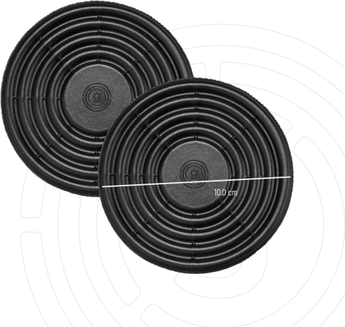 Gelmags MagUp-Pad S Magnet-Pads Ø 7 cm 2er-Set zuschneidbar schwarz - Halterungen und Befestigungen