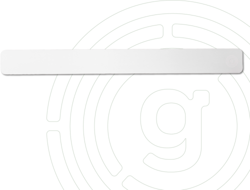 Gelmags Metall-Leiste mit Kleberückseite 50 cm weiß - Halterungen und Befestigungen