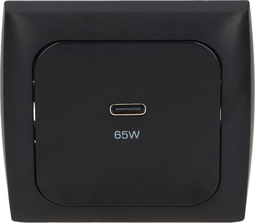 Haba C-Line USB-C Ladebuchse 65 W für 12V-Bordnetz schwarz - 12 / 24 V Einbausteckdosen