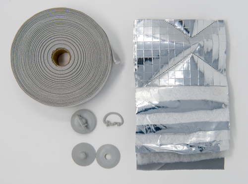 Ideatermica Do-it-yourself Befestigungsset mit Saugnäpfen und Abspannmaterial - Halterungen und Befestigungen