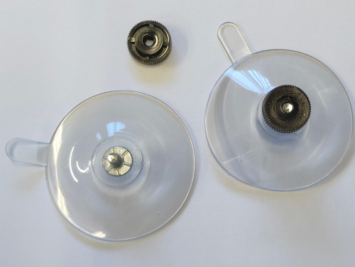 Ideatermica V2000 Saugnäpfe mit Mutter 5 cm 10 Stück transparent - Ladungssicherung & Befestigung