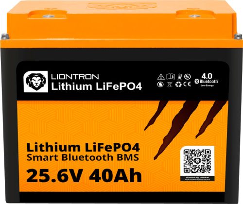 Liontron LiFePO4 Smart Bluetooth BMS Lithiumbatterie 25,6 V 40 Ah - Fahrzeug-Batterien