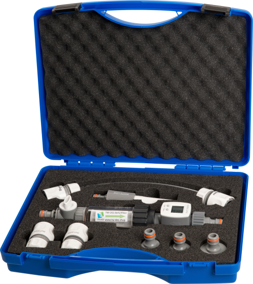 TW-DES Wasserkoffer Befüllset mit Wasserfilter, Wasseruhr und Zubehör für Wassertanks - Wasserversorgung Ersatzteile und Zubehör