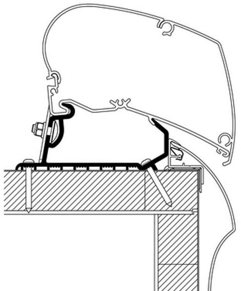 Thule Adapter Hobby Roof ab 2013 - Markisenadapter