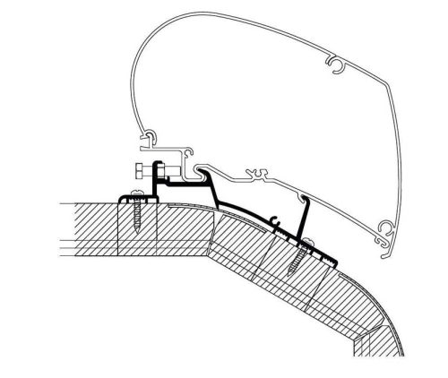 Thule Adapter LMC Explorer Cruiser MJ 2018 3,5m - Markisenadapter