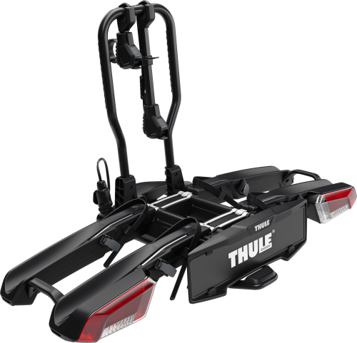 Thule EasyFold 3 Fahrradträger für Anhängerkupplung schwarz für 2+1 Fahrräder - Fahrradträger für Anhängerkupplungen