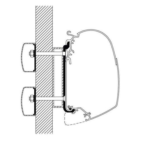 Thule Markisenadapter Dethleffs Globebus 3,5m - Markisenadapter