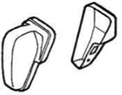 Thule Motorabdeckkappe schwarz für Lift V16 2 Stück Ersatzteilnummer 1500603110 - Fahrradträger-Zubehör