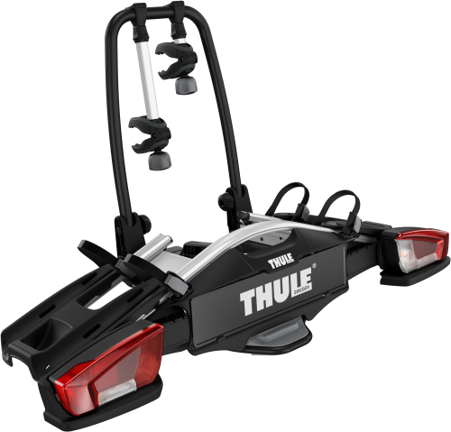 Thule VeloCompact Fahrradträger für Anhängerkupplung schwarz für 2 Fahrräder - Fahrradträger für Anhängerkupplungen